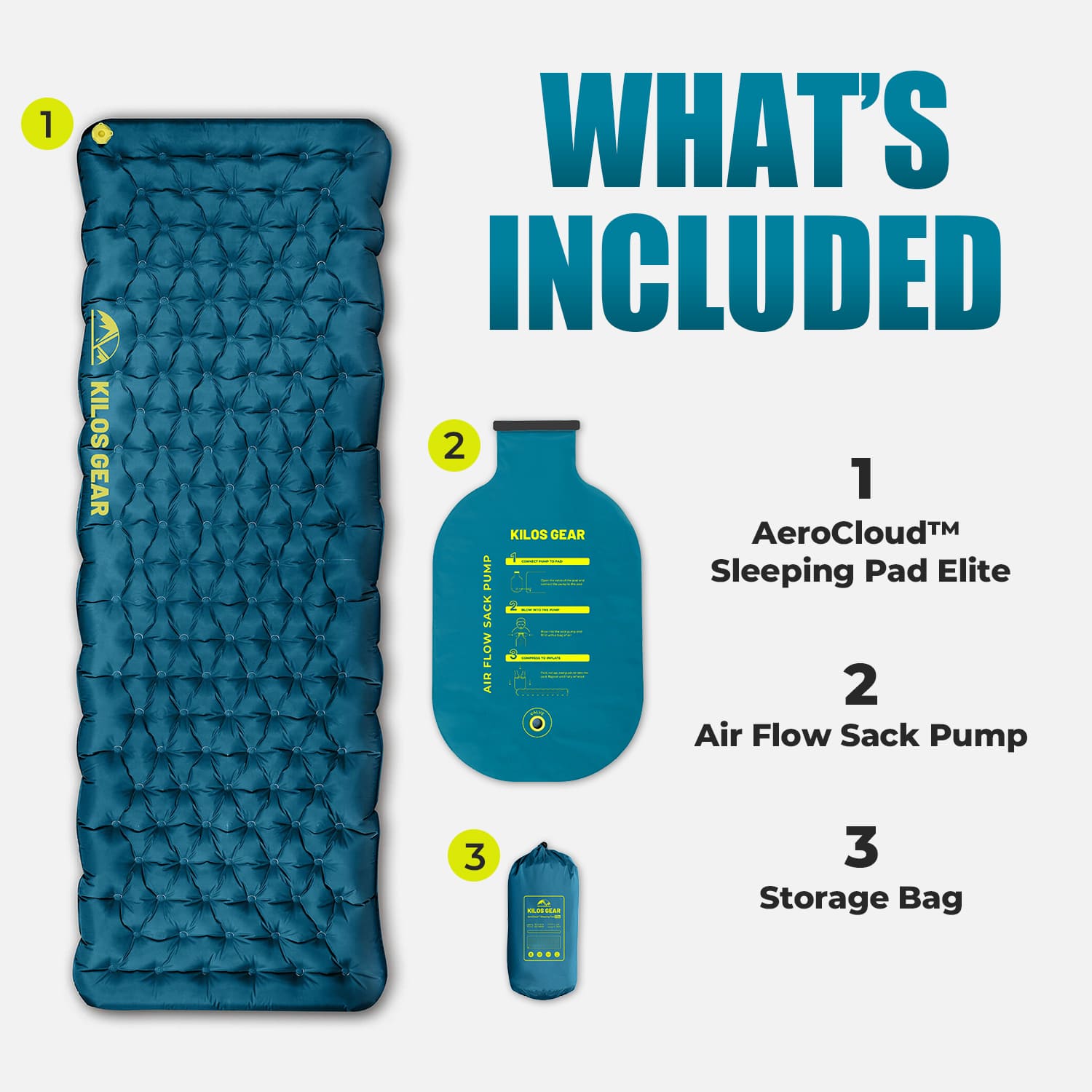 kilos gear AeroCloud™ Sleeping Pad Elite