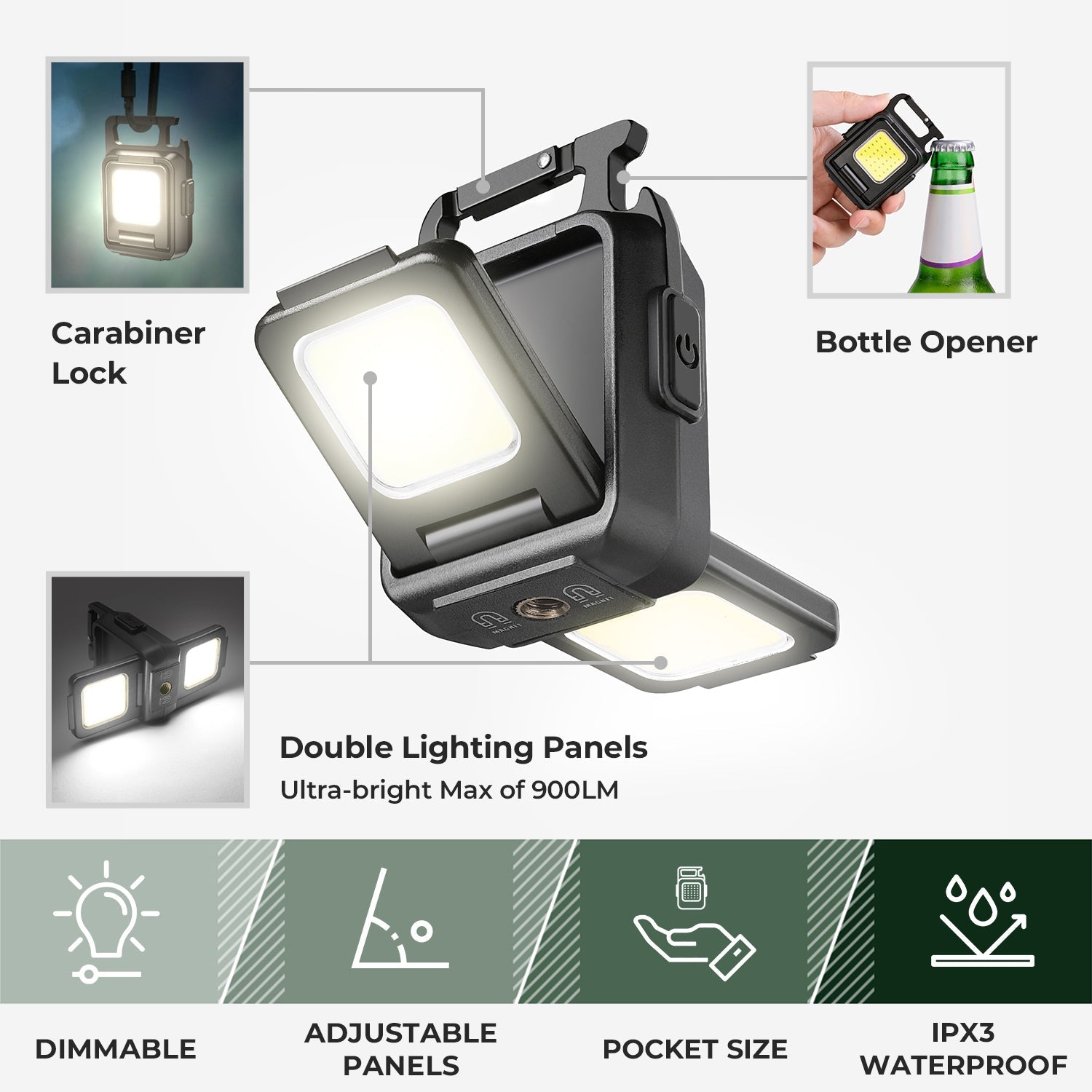 4-H LED Camp Light with Carabiner