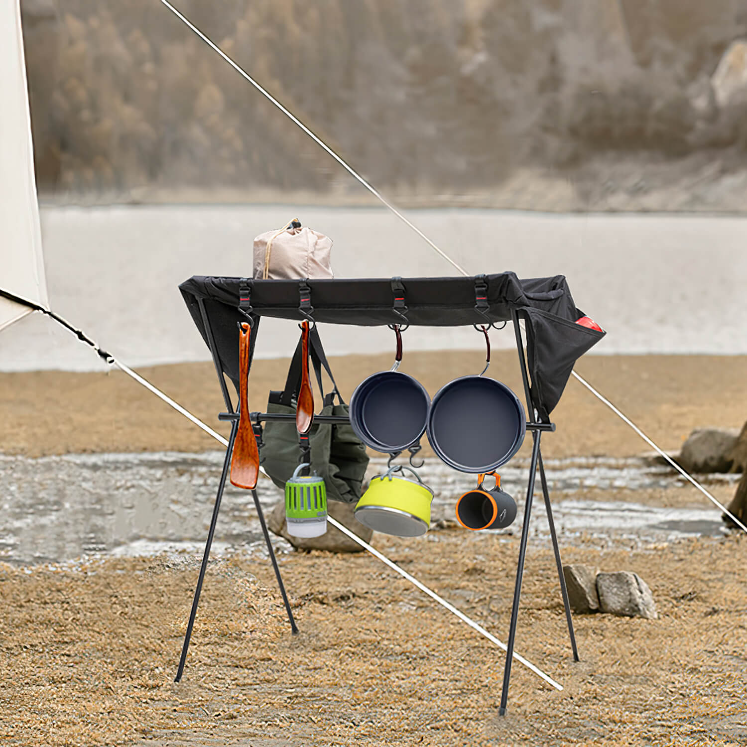 hanging tent tidy Camping Hanging Rack