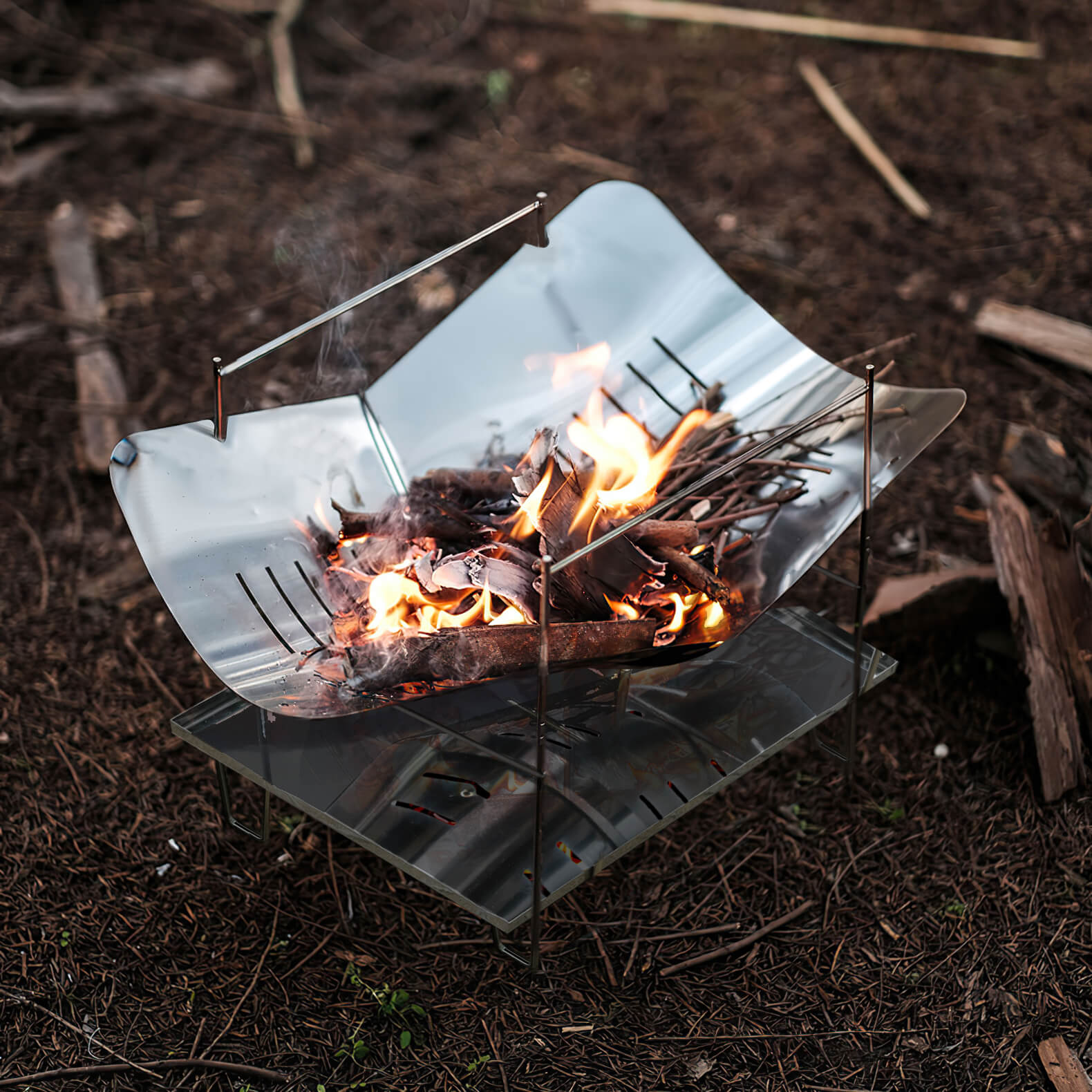 Foldable Fire Pit Grill - Main Image